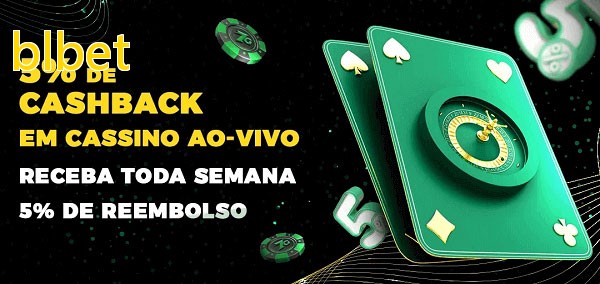 Promoções do cassino ao Vivo blbet